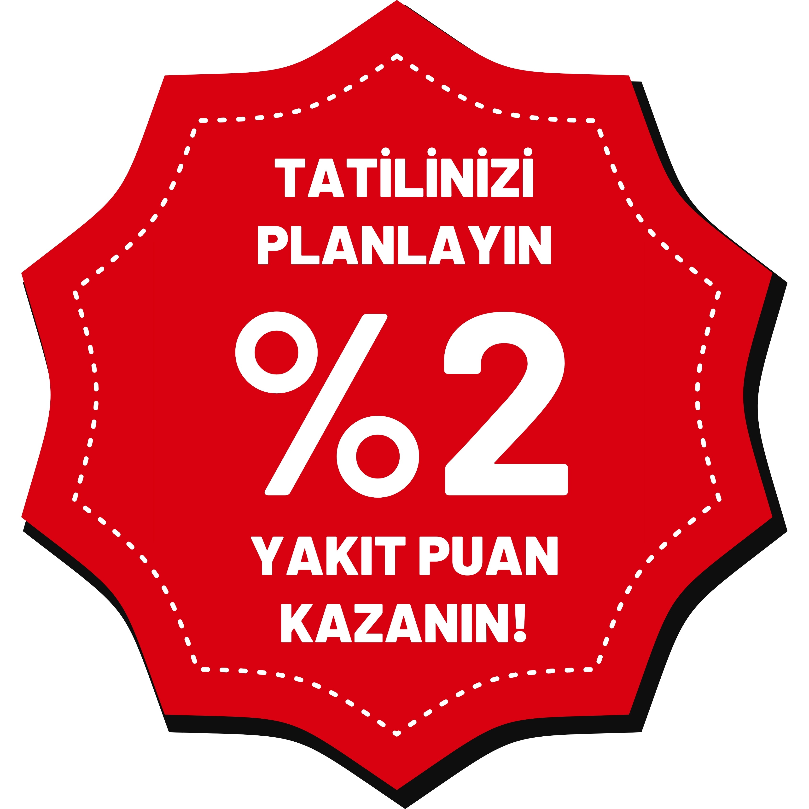 Tatilinizi Planlayın, %2 Yakıt Puan kazanın!